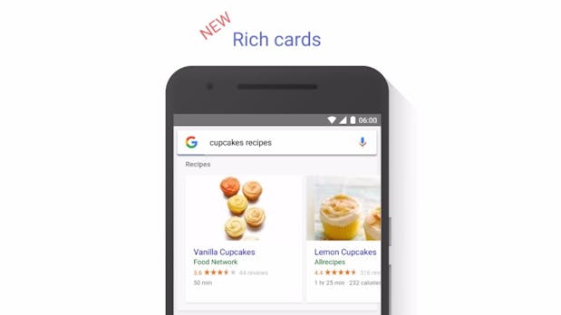 Rich Cards: Googles mobile Suche wird bildgewaltiger
