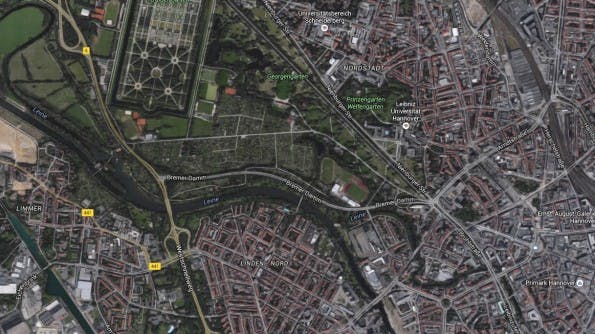 Die Stadtteile Linden und Nordstadt stehen bei Studierenden hoch im Kurs. (Screenshot: Google)