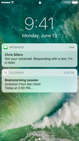 Der Lockscreen von iOS 10 erstrahlt in neuem Glanz. (Bild: Apple.com)