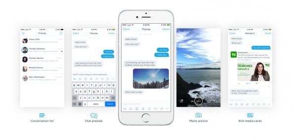 Ideal für die Programmierung eines Chat-Bot: Das kostenlose Design-Kit von Layer. (Bild: Layer)