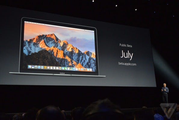 macOS Sierra kommt schon in Kürze – aber erst als öffentliche Beta. (Foto: The Verge)