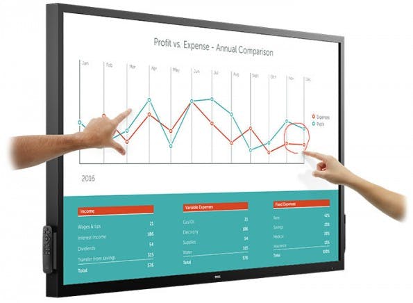 70-Zoll-Display: Dell stellt Konferenzmonitor C7017T vor. (Foto: Dell)