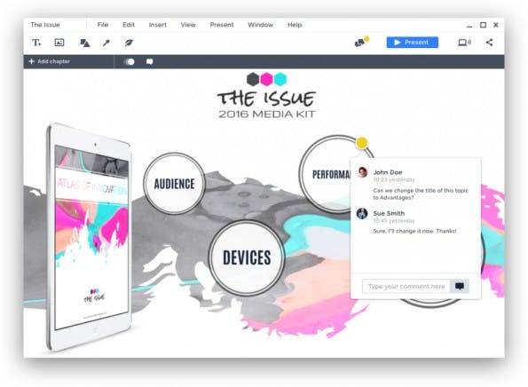 Prezi Business erlaubt das kollaborative Arbeiten in Echtzeit. (Screenshot: Prezi)