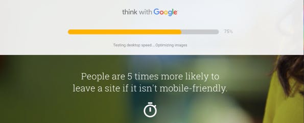 (Screenshot: testmysite.thinkwithgoogle.com)