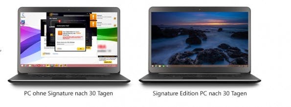 Geräte der Windows-Signature-Edition werden ohne Bloatware ausgeliefert. (Bild: Microsoft)