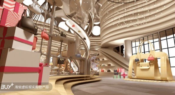 Virtueller Shopping-Bummel im VR-Shop Buy+ von Alibaba. (Bild: Alizila)