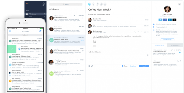 Polymail ist ab sofort für macOS und iOS verfügbar. (Quelle: Polymail)
