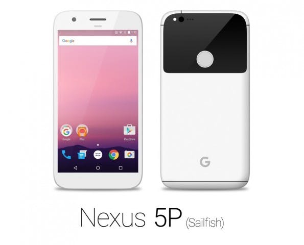 Mockup: So könnte das Nexus 5P (2016) in Weiß aussehen. (Bild: <a href="https://www.reddit.com/r/Android/comments/4rtv23/leaked_nexus_in_four_colors/">reddit</a>)
