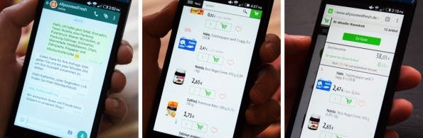 Allyouneedfresh: Der Online-Supermarkt nimmt Bestellungen jetzt auch per Whatsapp entgegen. (Grafik: Allyouneedfresh)