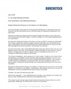 Das Birkenstock-Memo. (Quelle: Scribd)