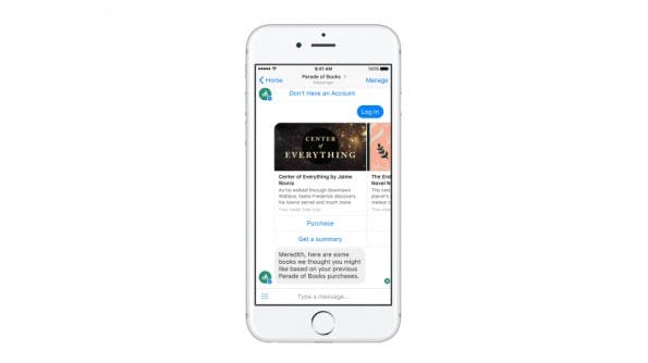 Facebook-Messenger: Der Umgang mit Bots soll durch einige neue Features vereinfacht werden. (Screenshot: Facebook)