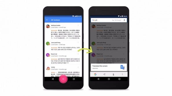 Google Now on Tap kann für euch Texte übersetzen. (Bild: Google)