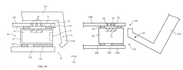 Apple-Patent: Detailansicht der Macbook-Antennen-Konstruktion. (Skizze: USPTO)