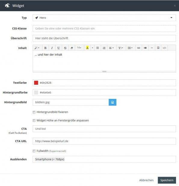 Das Visual CMS von Oxid 5.3 unterstützt auch individualisierbare Widgets. (Bild: Oxid)