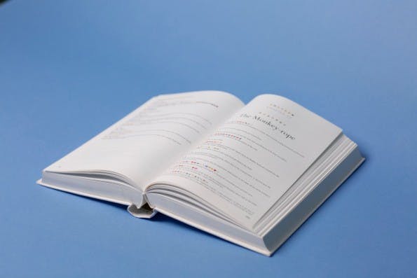 „Emoji Dick“: Immerhin findet sich auch der englische Originaltext in dem Buch. (Foto: Fred Benenson)