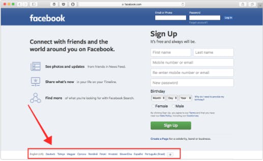 Screenshot: Facebook