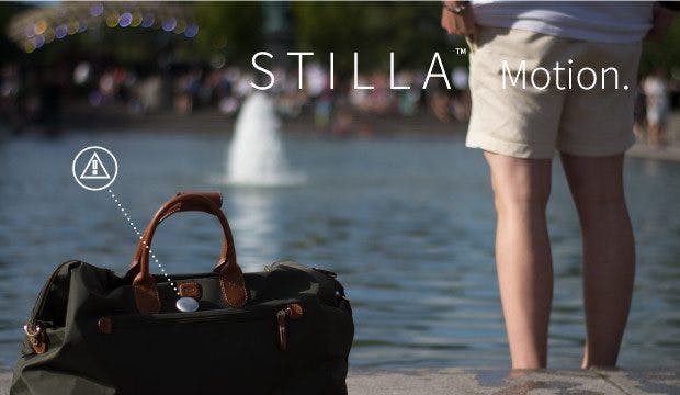 Stilla schlägt Alarm, wenn die Tasche unerlaubt bewegt wird. (Bild: Stilla/Indiegogo)