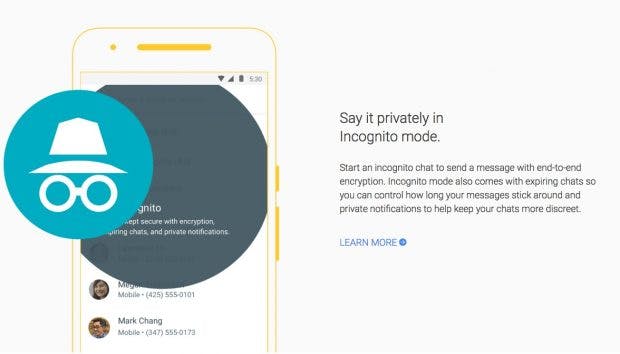 Allo bietet nur eine optionale Ende-zu-Ende-Verschlüsselung. (Bild: Google)