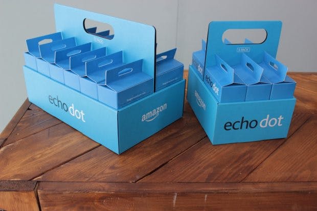 Den Echo Dot gibt es auch im hübschen Bundle. (Foto: t3n)