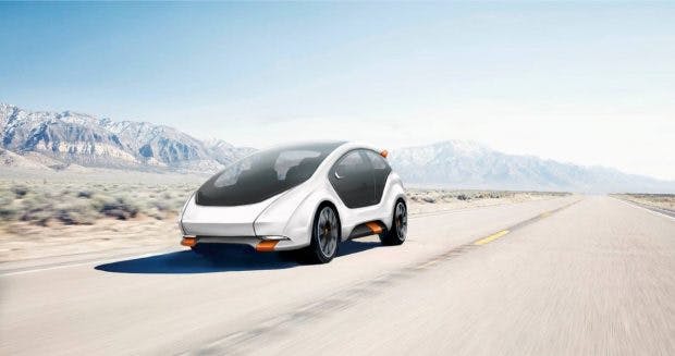 Das Elektroauto Amber One soll es nur als Teil eines Carsharing-Services geben. (Bild: Amber Mobility)