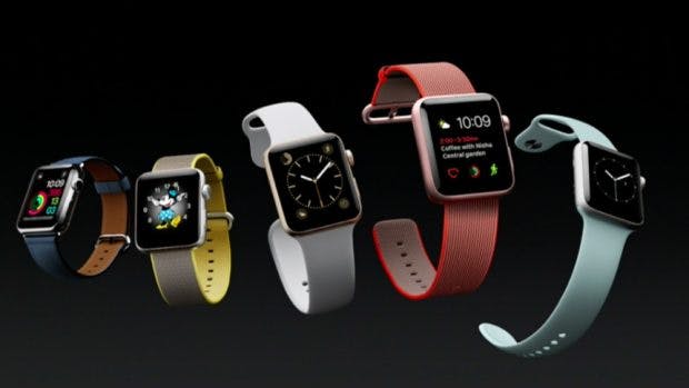 Die Apple Watch Series 2 kann auch beim Schwimmen getragen werden. (Screenshot: Apple)
