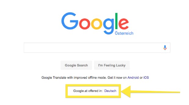 Screenshot: Google