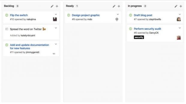 Mit Projects stellt GitHub ein Tool zur Verfügung, mit dem sich viele Arbeitsschritte direkt auf der Plattform verwalten lassen. (Screenshot: GitHub)