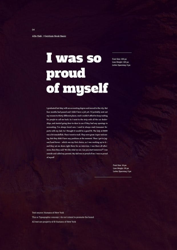 Google-Fonts-Kombinationen: Alfa Slab One / Gentium Book Basic.
