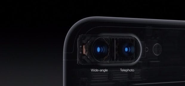 Zwei Kamera sind auf der Rückseite des iPhone 7 Plus verbaut. (Bild: Apple)