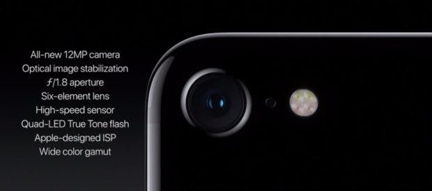 Die neue Kamera des iPhone 7 besitzt eine f/1.8-Blende. (Bild: Apple)