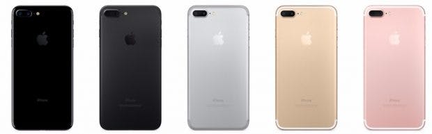 Das iPhone 7 Plus ist in allen Farben vergriffen. (Screenshot: Apple)
