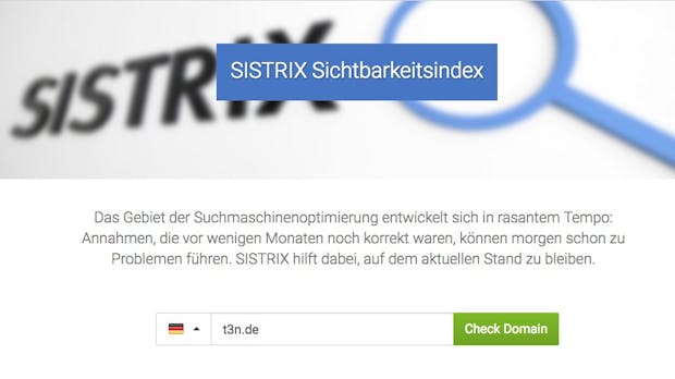 Transparente SEO-Analysen: Sistrix startet täglichen Sichtbarkeitsindex