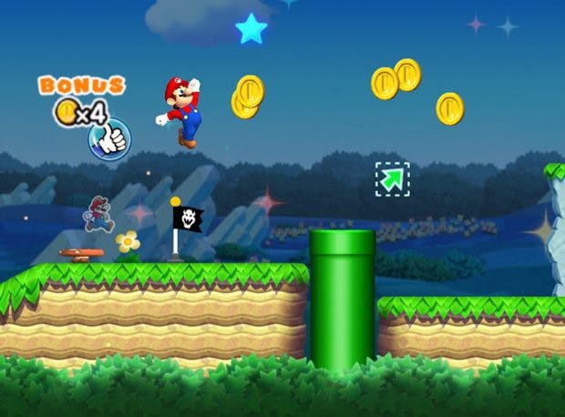 Super Mario Run: Der springende Klempner soll jetzt auch das iPhone erobern. (Screenshot: Nintendo)