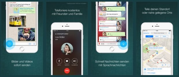 Auch Whatsapp nutzt jetzt einige der neuen iOS-10-Features. (Screenshot: iTunes)