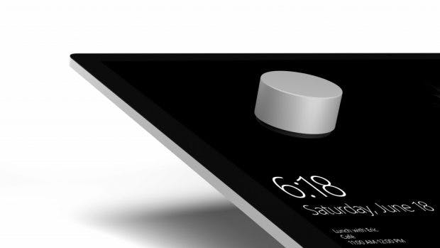 Microsofts Surface Dial ist ein neues vielseitiges Eingabegerät. (Bild: Microsoft)