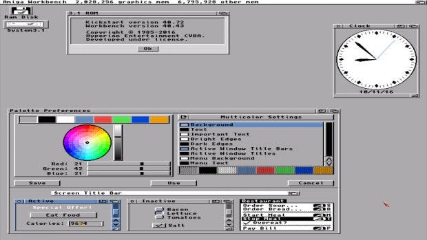 Amiga: Workbench 3.1 (Version 40.43) steht zum kostenpflichtigen Download bereit. (Screenshot: Hyperion Entertainment)