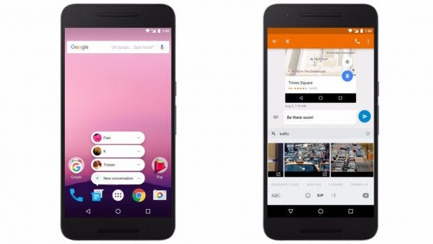 Android 7.1.1 bringt neben App-Shortcuts eine neue Tastatur mit sich, die einen ähnlichen Funktionsumfang wie die GBoard-Tastatur mit sich bringt, die Google für das iPhone veröffentlicht hat. (Bild: Google)