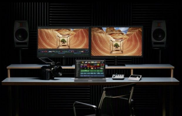 Mit den neuen Macbook Pro können zwei 5K-Displays gleichzeitig angesteuert werden. (Screenshot: Apple)