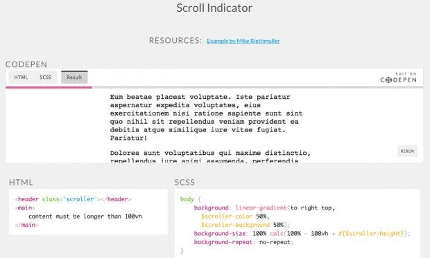 „You might not need Javascript“: Die Beispiele könnt ihr direkt im Browser testen und verändern. (Screenshot: youmightnotneedjs.com)