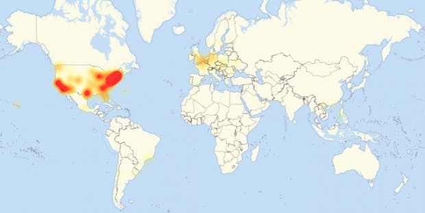 Screenshot downdetector.com/status/level3/map/
