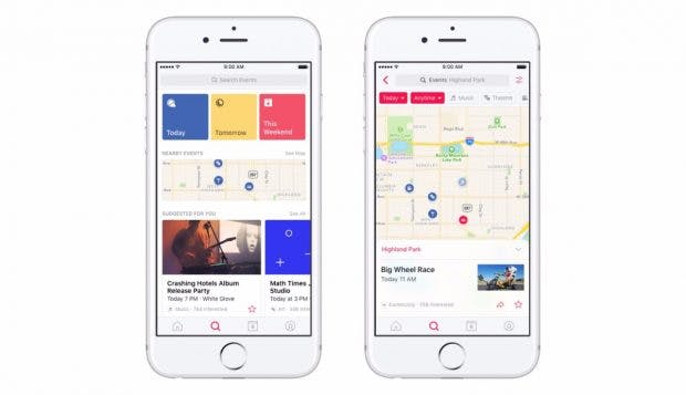 Facebook: Auch Events bekommen jetzt eine separate Mobile-App. (Grafik: Facebook)