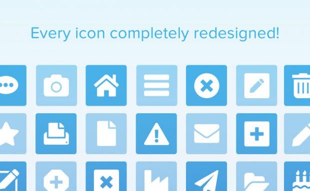 Font Awesome 5 wird vollständig neu gestaltet. (Grafik: Dave Gandy / Kickstarter)