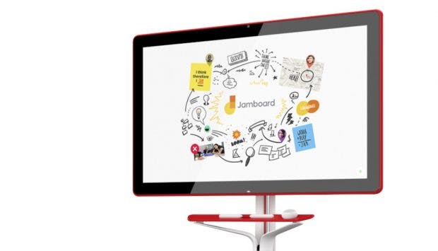 Das Jamboard ist Googles digitale Whiteboard-Alternative für Konferenzen. (Bild: Google)