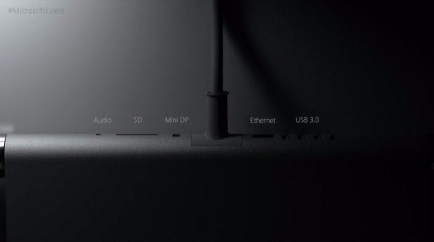 Microsoft Surface Studio: die Anschlüsse. (Bild: Microsoft)