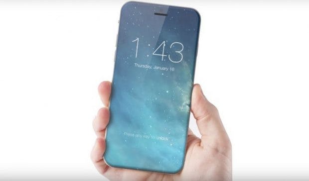 Das iPhone 8 wird sicherlich nicht wie dieses Konzept aussehen, weniger Rahmen als bisher können wir aber erwarten. (Bild: ConceptiPhone)