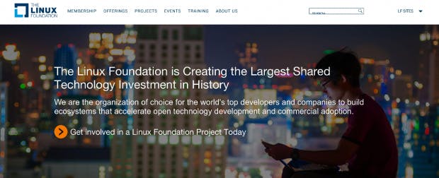 Die Linux Foundation hat ein bekanntes neues Platinum-Mitglied: Microsoft. (Screenshot: Linux Foundation)