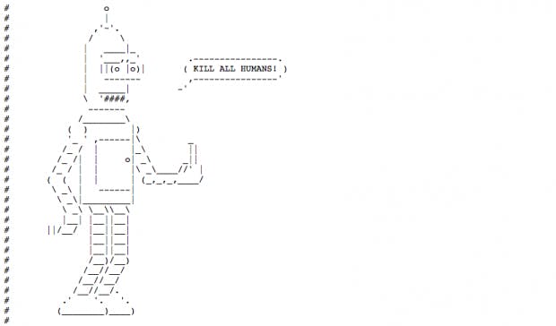 Bender ist ein beliebtes Motiv bei robots.txt-Erstellern. (Screenshot: robotstxt.org.ru/robots.txt)