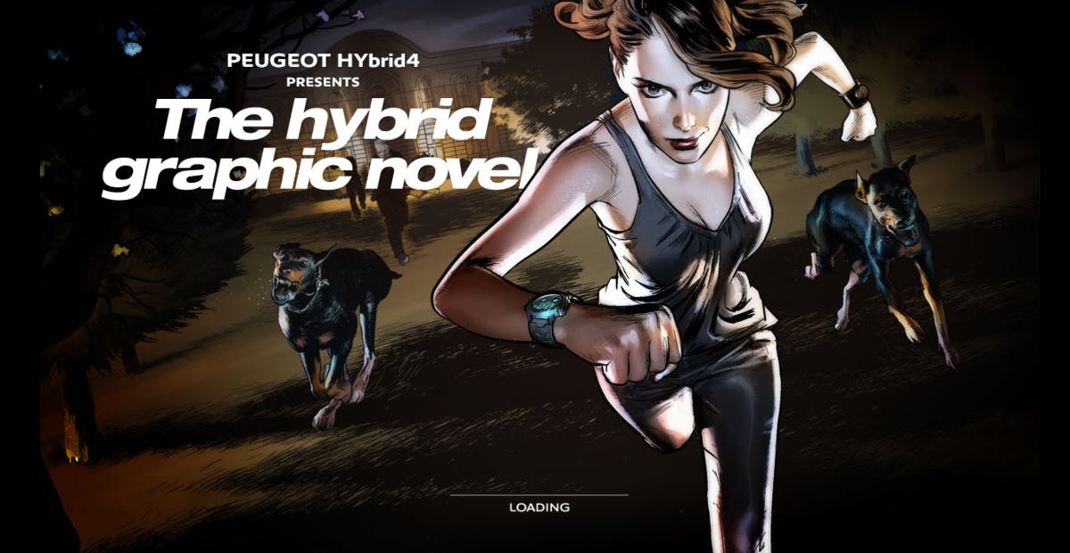 (Screenshot: graphicnovel-hybrid4.peugeot.com)
