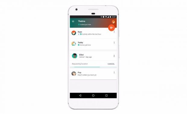 „Vertrauenswürdige Kontakte“: Über die Google-App könnt ihr euren Aufenthaltsort mit euren Freunden oder eurer Familie teilen. (Grafik: Google)