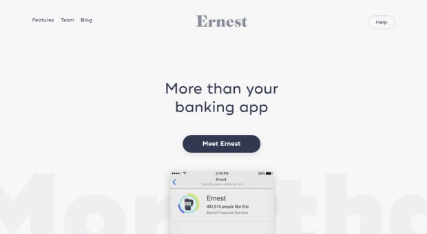 Ernest.AI ist ein ziemlich radikales Beispiel, das bei den diesjährigen Awwwards Erwähnung fand. (Screenshot: t3n)